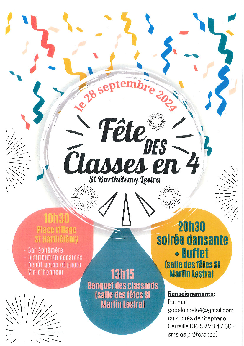 Fête des Classes en 4