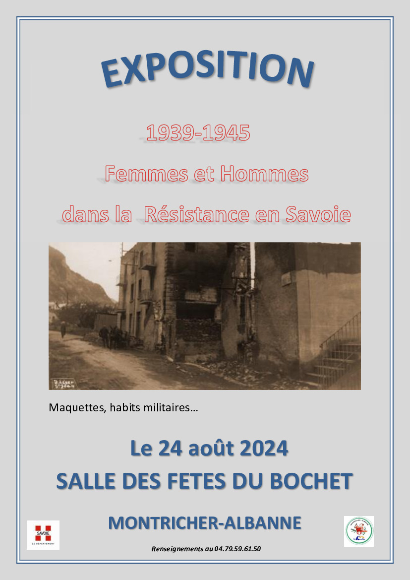 Cérémonie et exposition le 24 août au Bochet