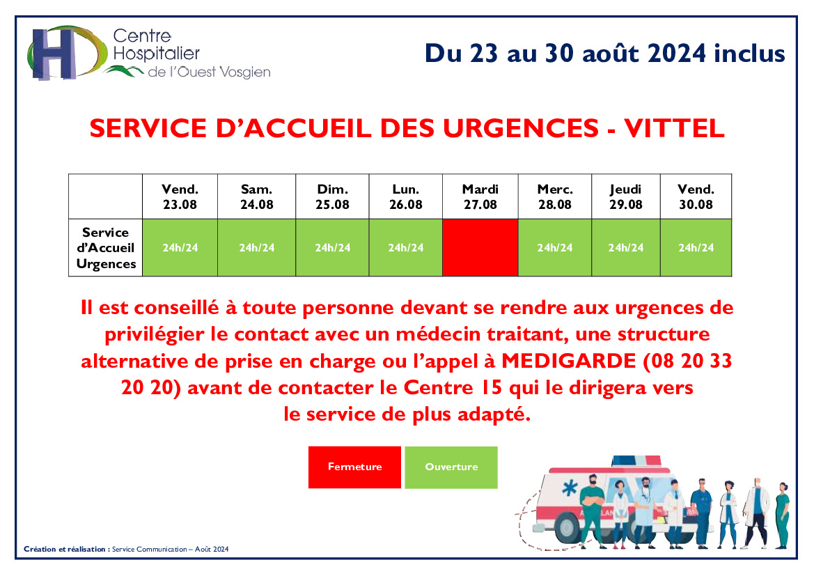 Ouverture des urgences de Vittel