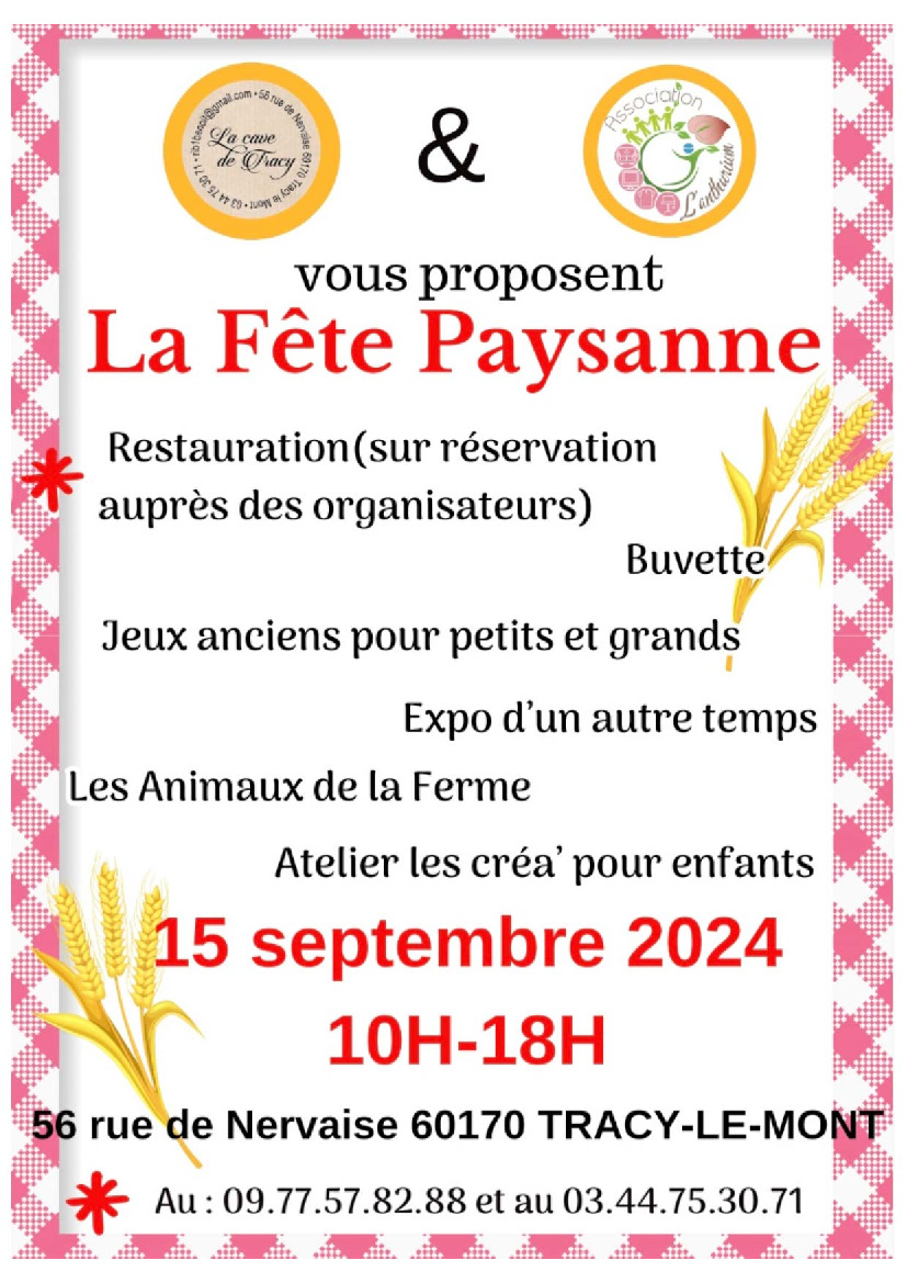 La Fête Paysanne à Tracy-le-Mont