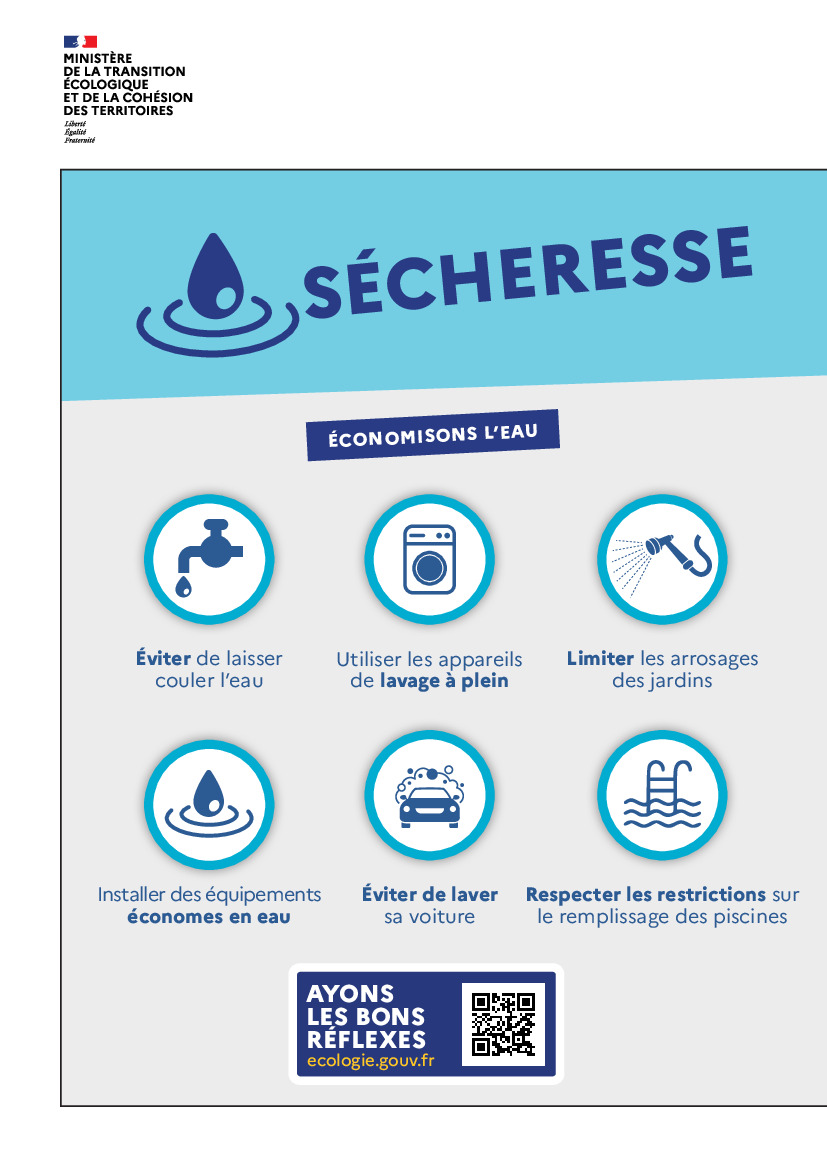 RESTRICTION EAU - ARRETE SECHERESSE