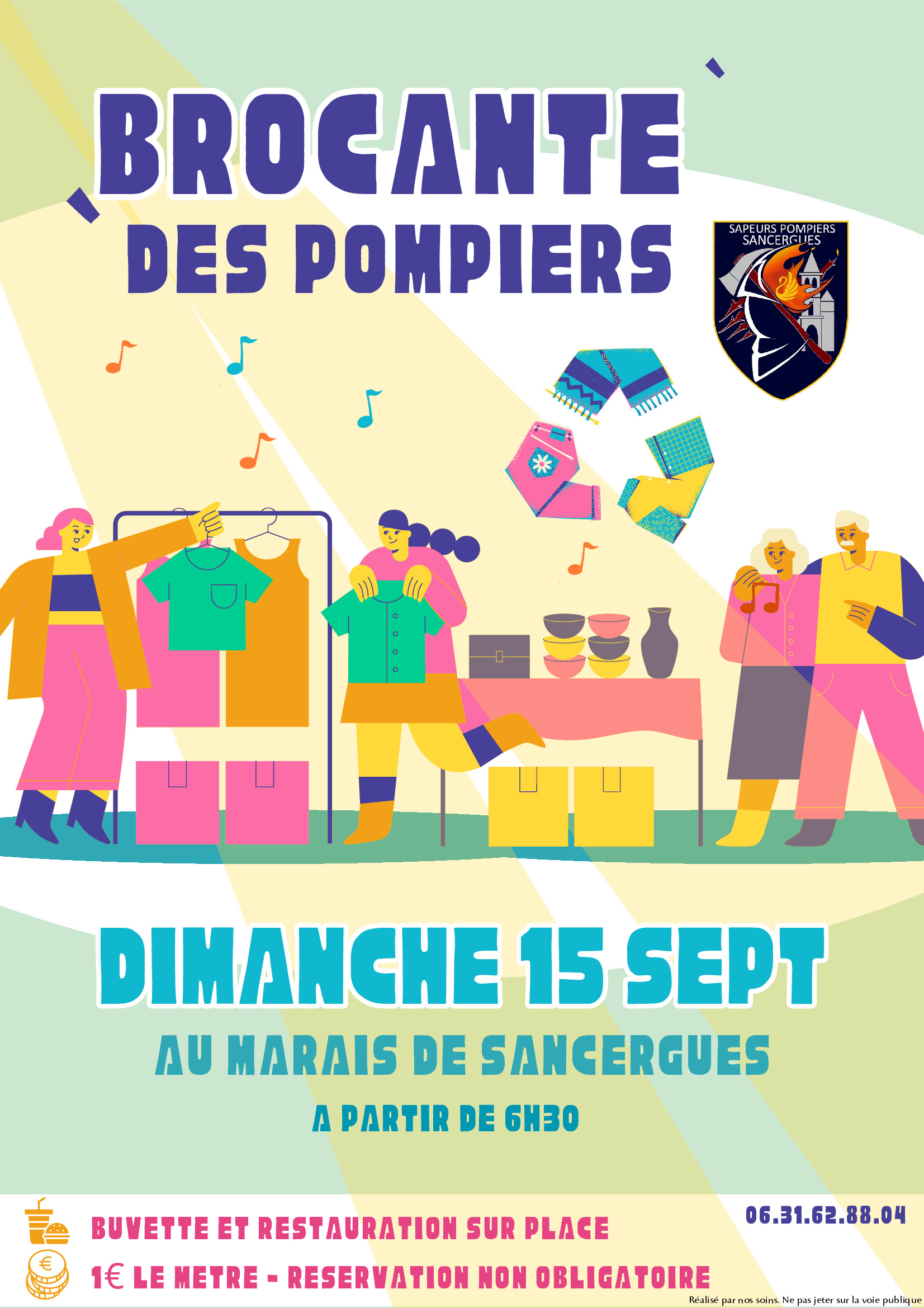 Brocante des pompiers de Sancergues