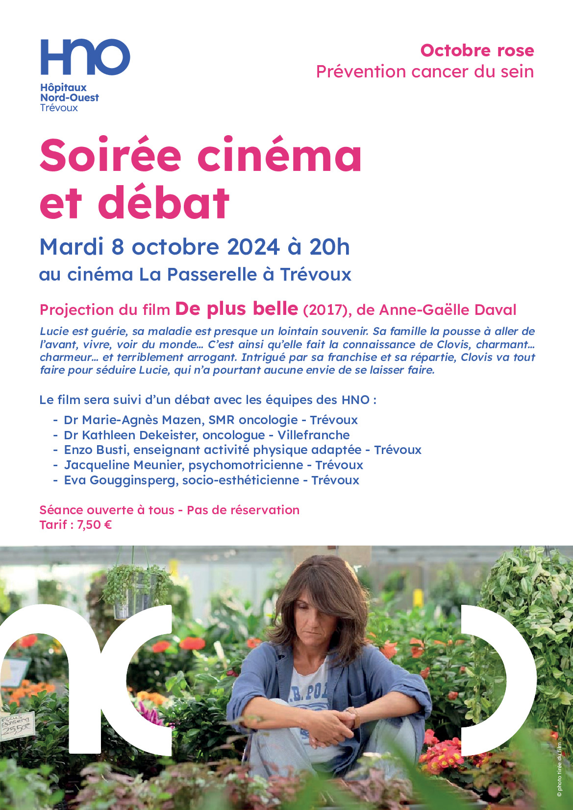 SOIRÉE CINÉMA OCTOBRE ROSE FILM 