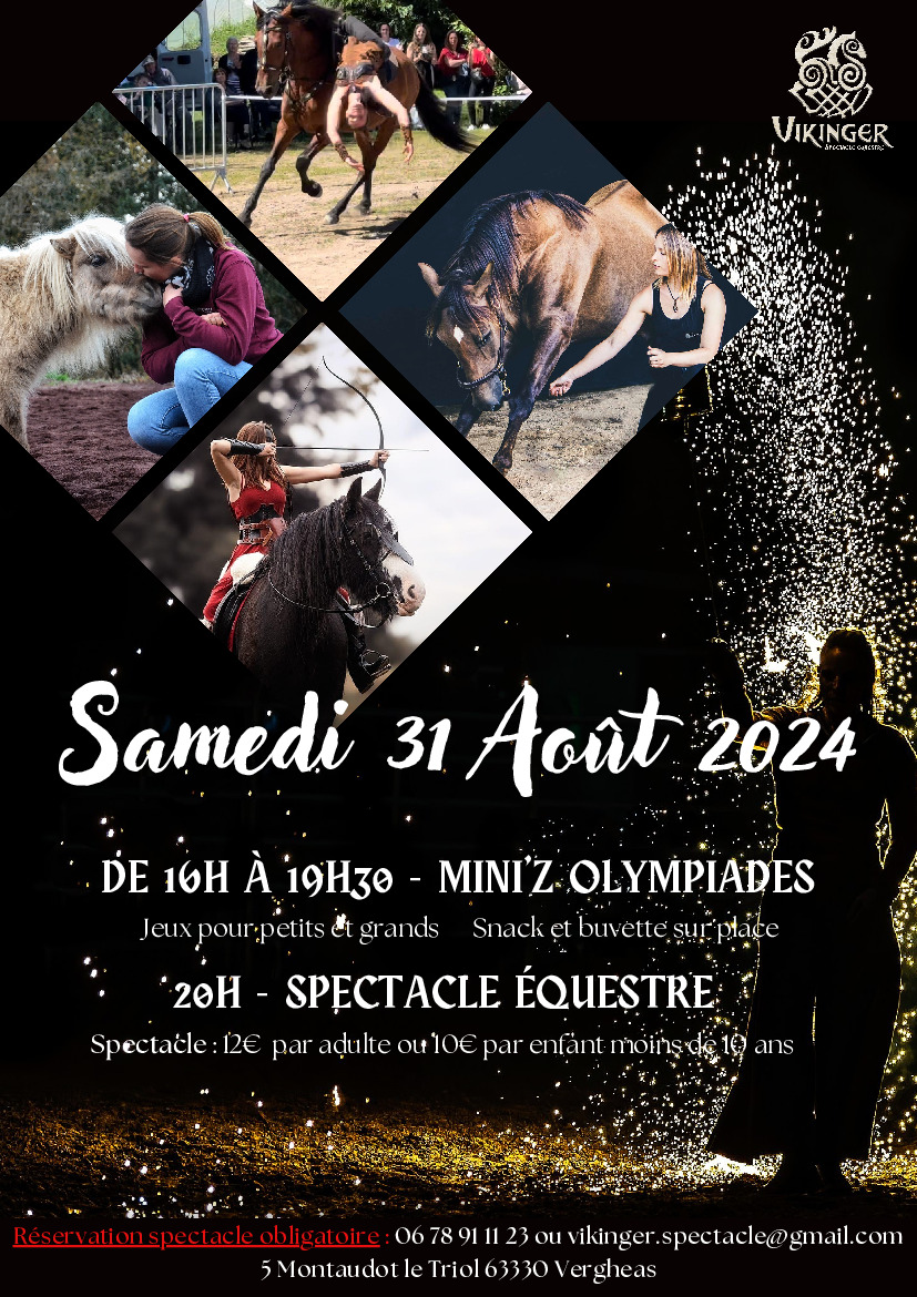 Spectacle equestre Vikinger samedi 31 Aout 2024