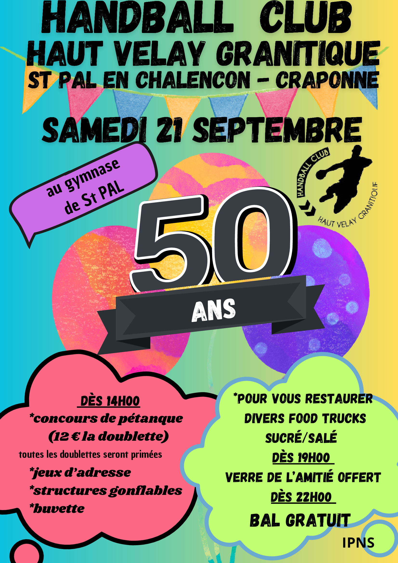 50 ans du club de handball de St Pal de Chalencon