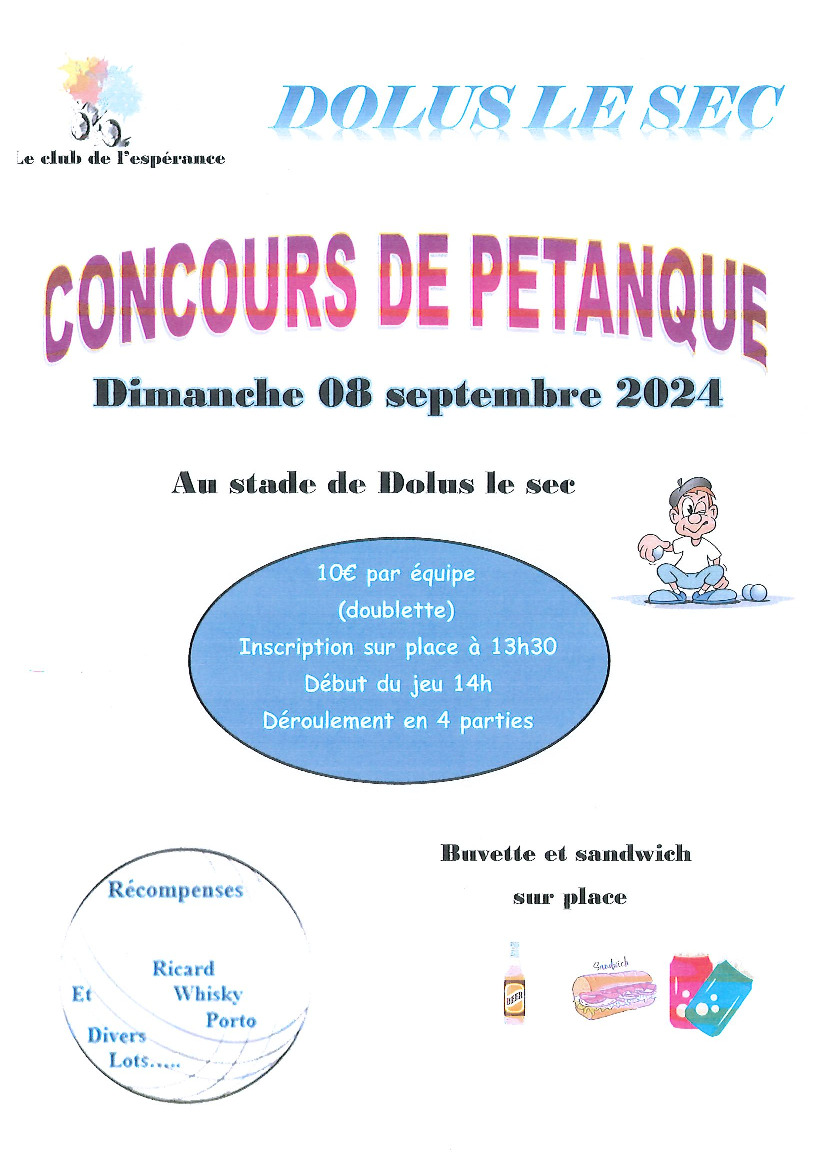 Concours de pétanque