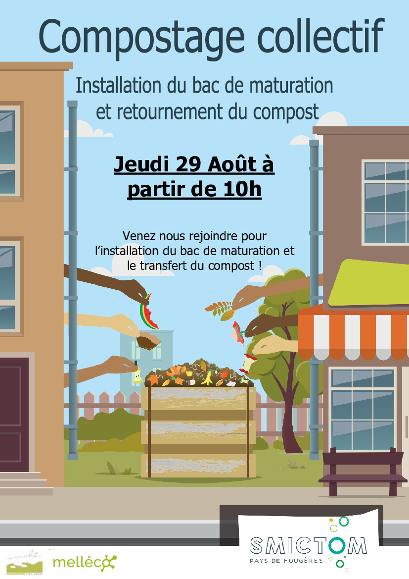 Installation d'un 3ème bac de compostage ce jeudi !