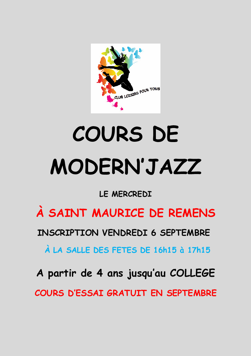 Cours de Modern'Jazz