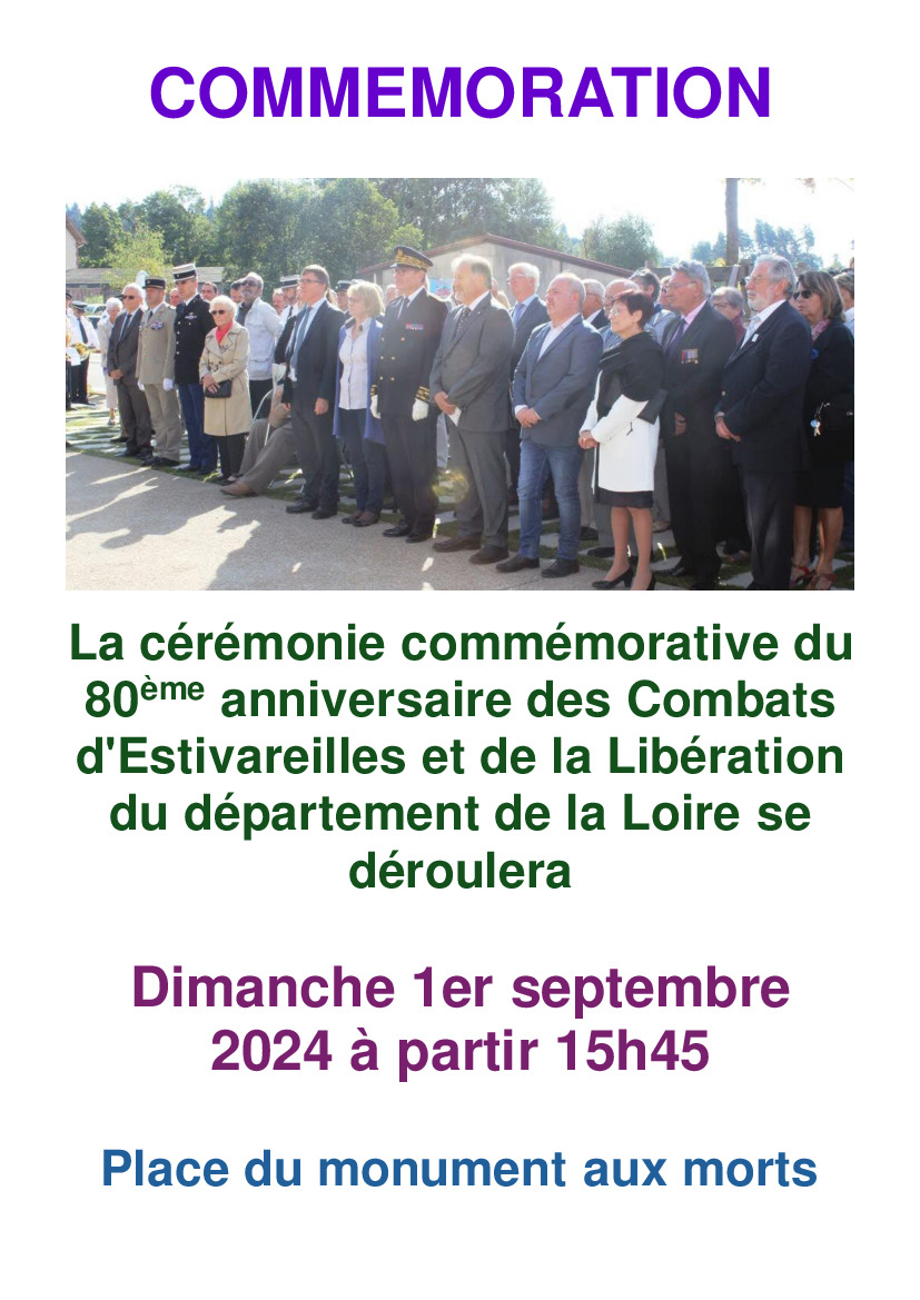 80ème anniversaire de la bataille d'Estivareilles