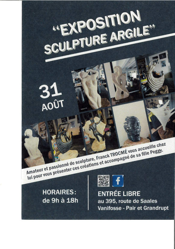 Exposition sculpture argile