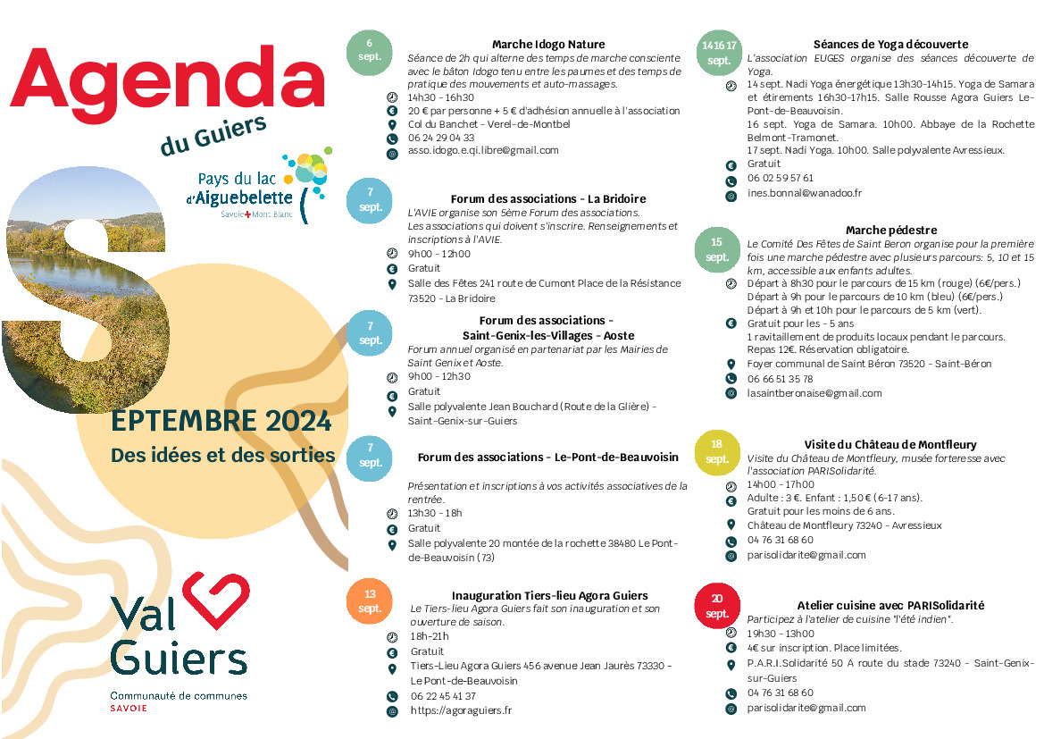 agenda du Guiers