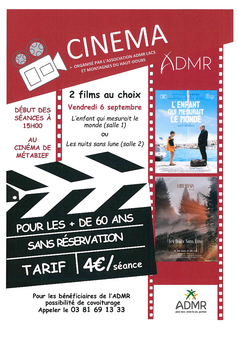 Cinéma organisé par l'ADMR (1/1)