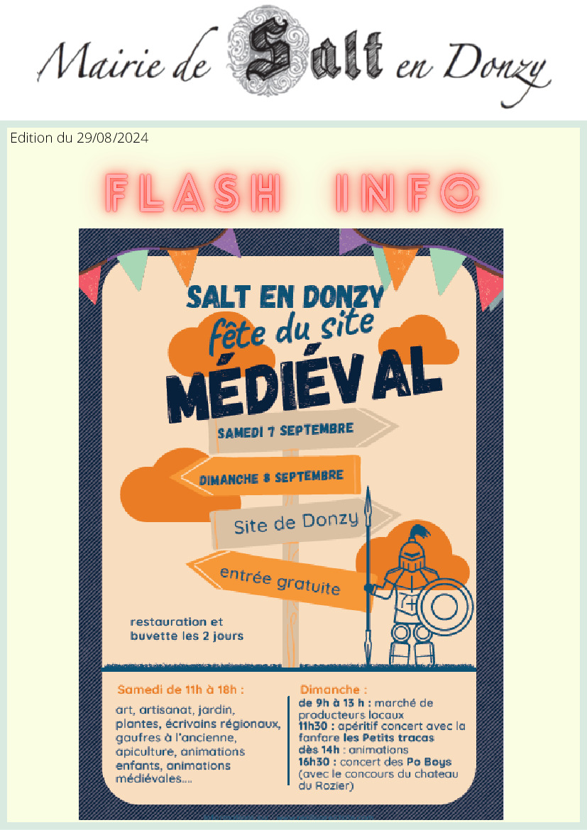 FETE DU SITE MEDIEVAL DE DONZY