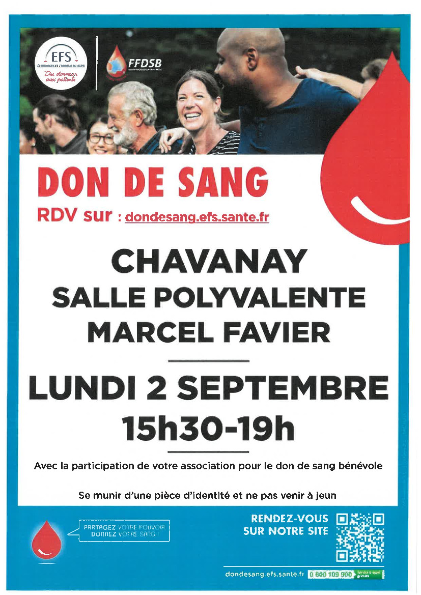 Don De Sang : Collecte de Chavanay