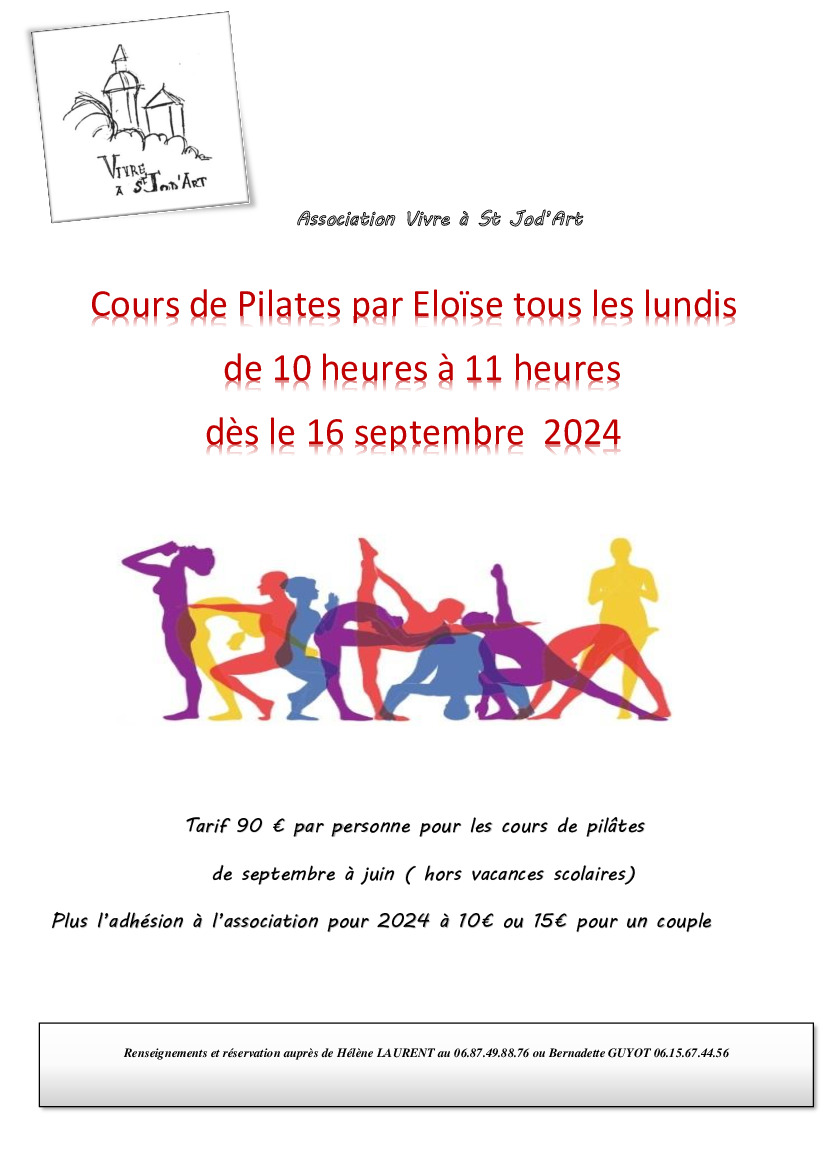 COURS DE PILATES A ST JODARD