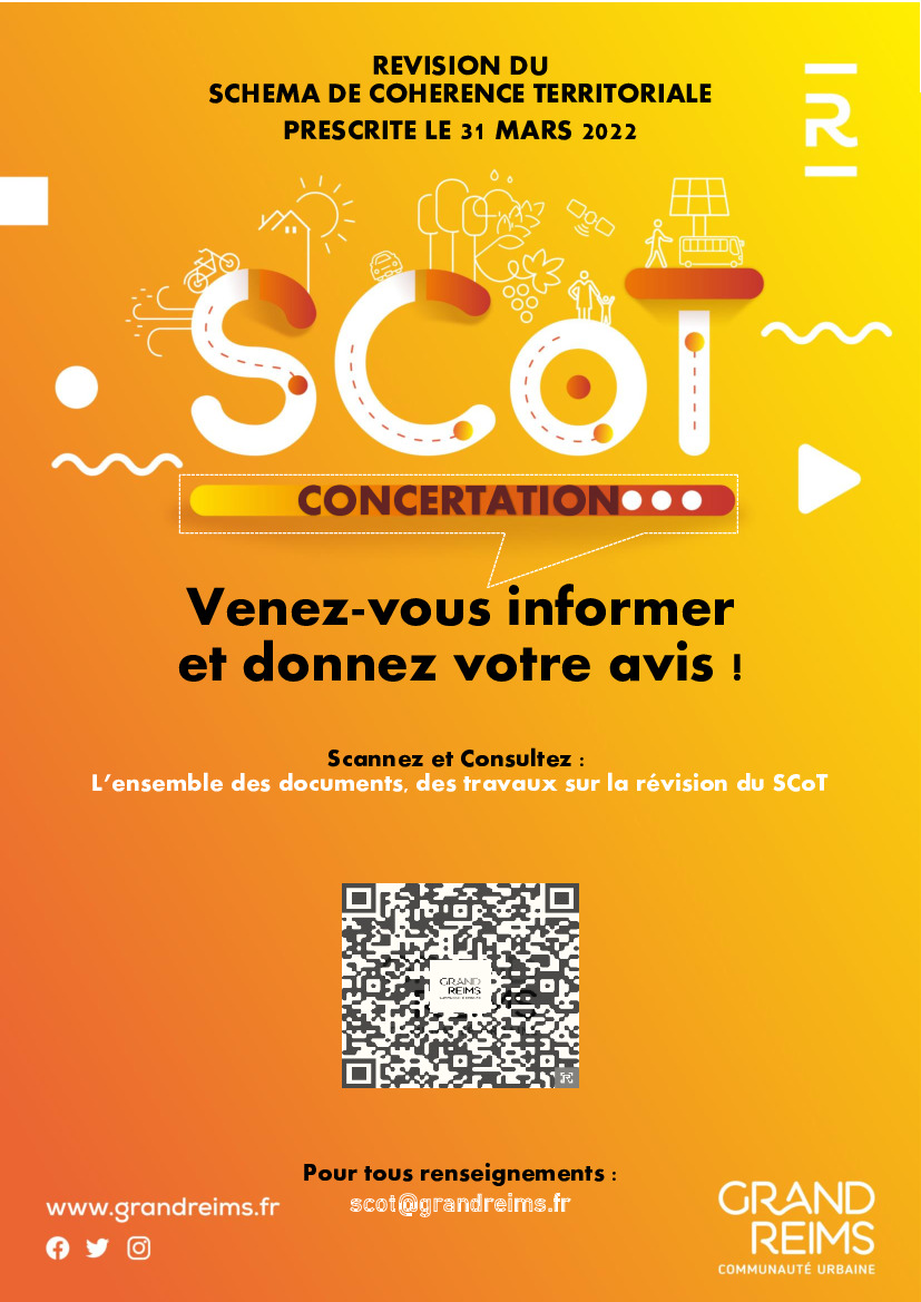 Concertation de la population : Révision du SCoT Grand Reims