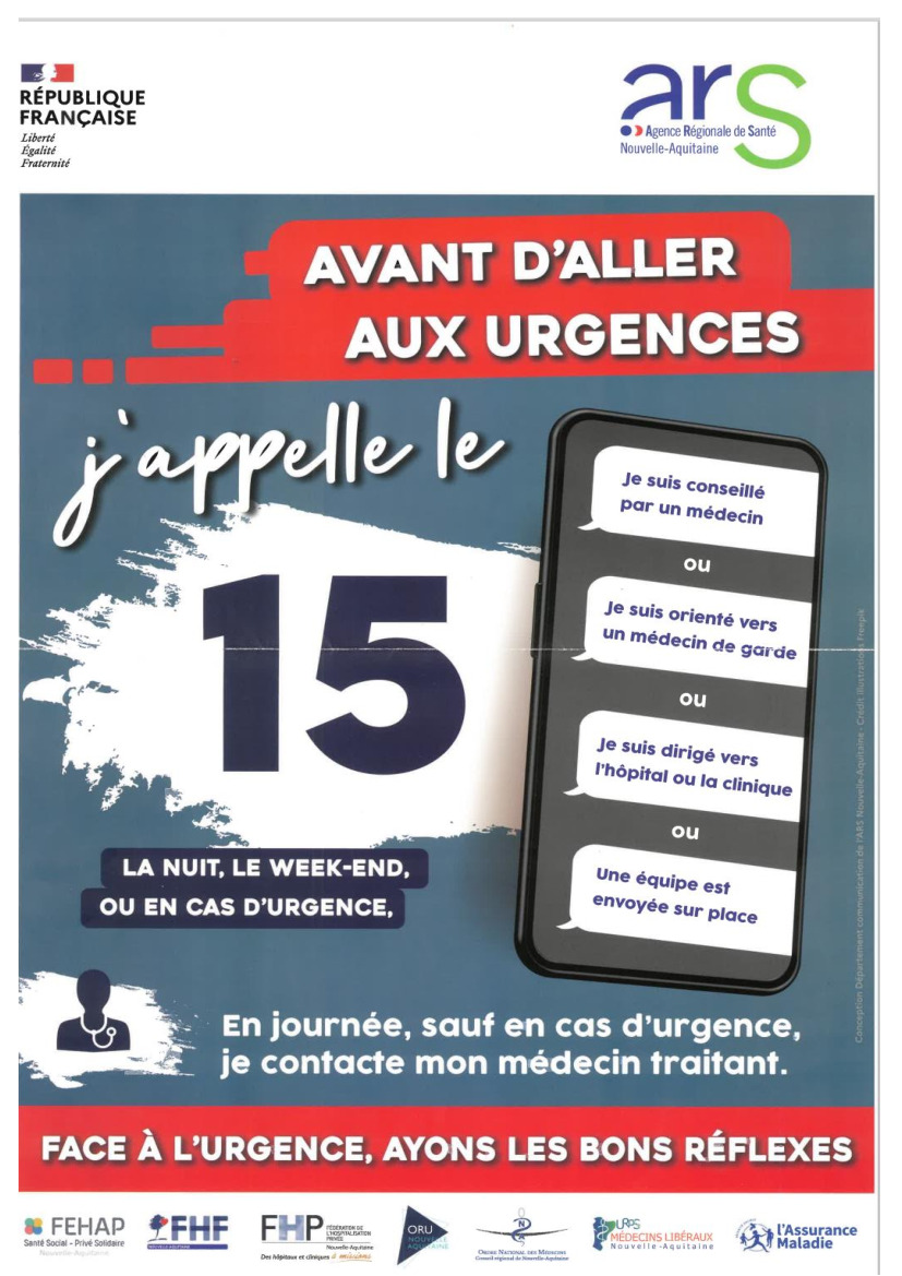 Message de l'Agence Régionale de Santé Nouvelle Aquitaine