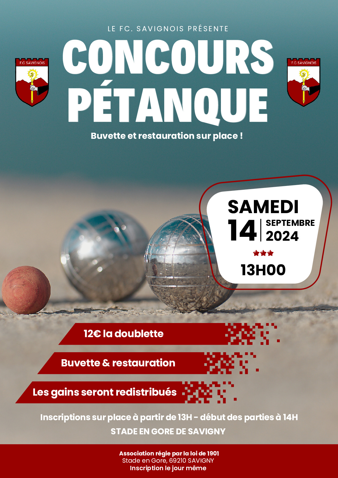 Concours de pétanque du FC Savignois