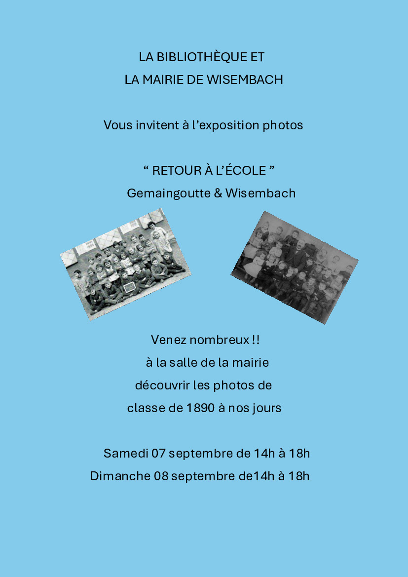 Rappel : exposition photos