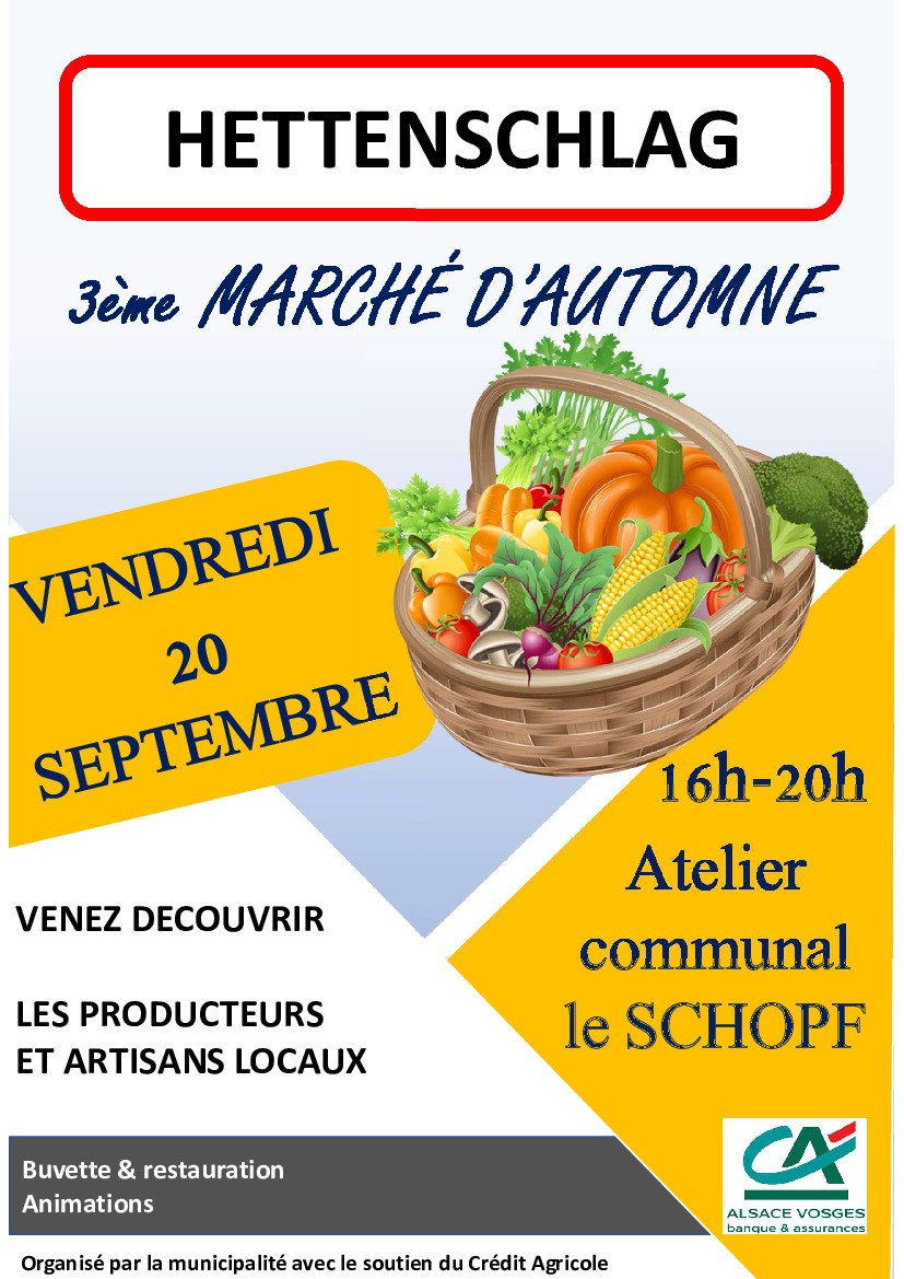 3ème Marché d'Automne