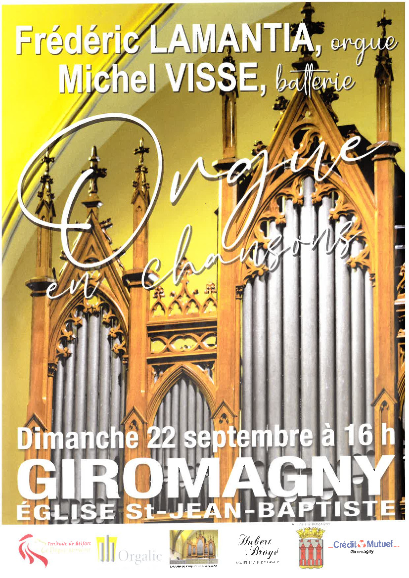 Concert orgue et batterie Eglise de Giromagny