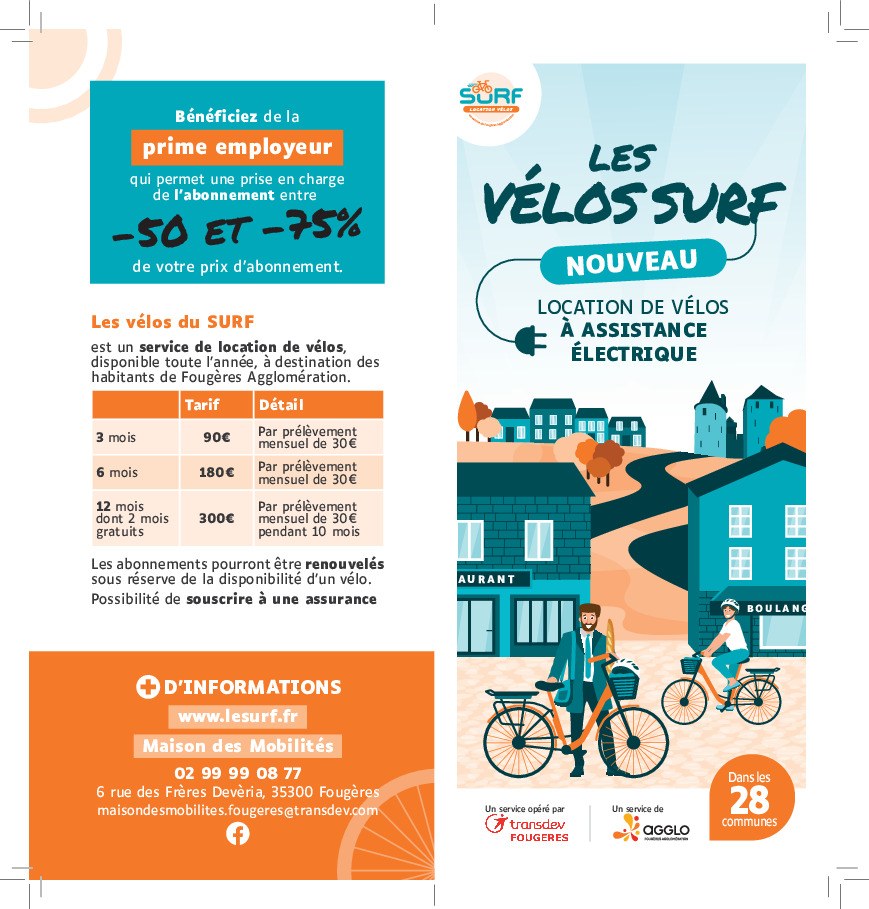 Fougères Agglo : location de vélos électrique (1/1)