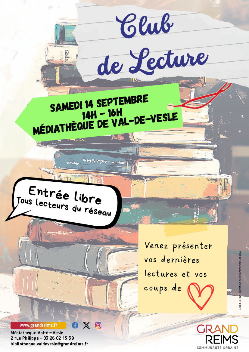 Club de lecture à la médiathèque de Val-de-Vesle