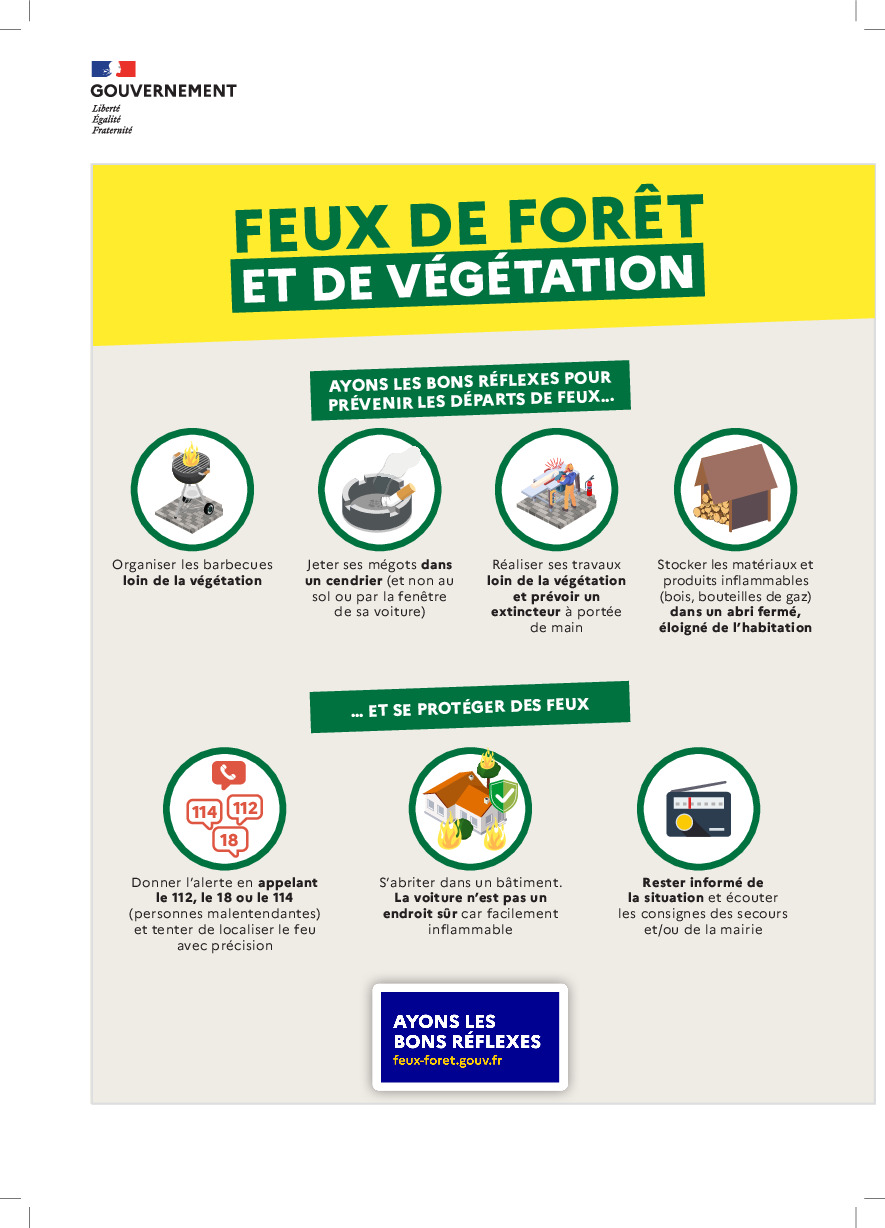 Feux de forêt : relayons les réflexes de prévention