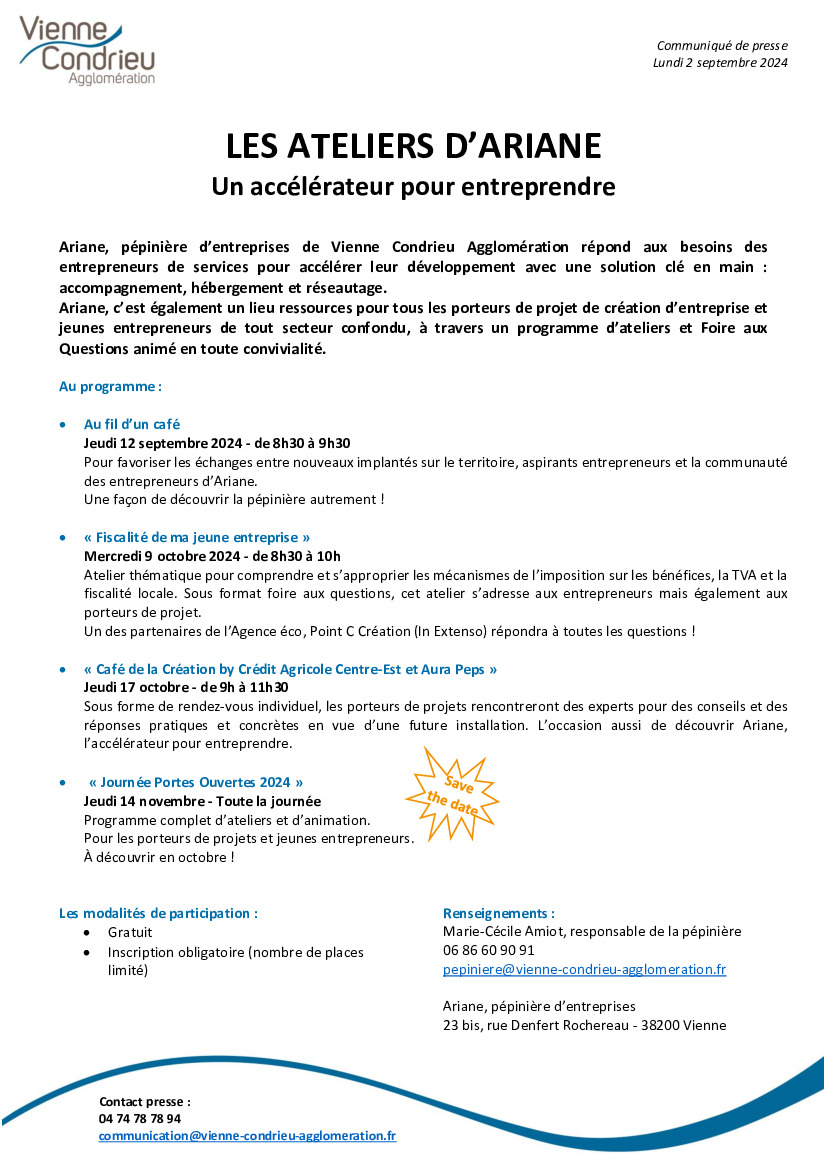 Ariane : accélérateur d'entreprises