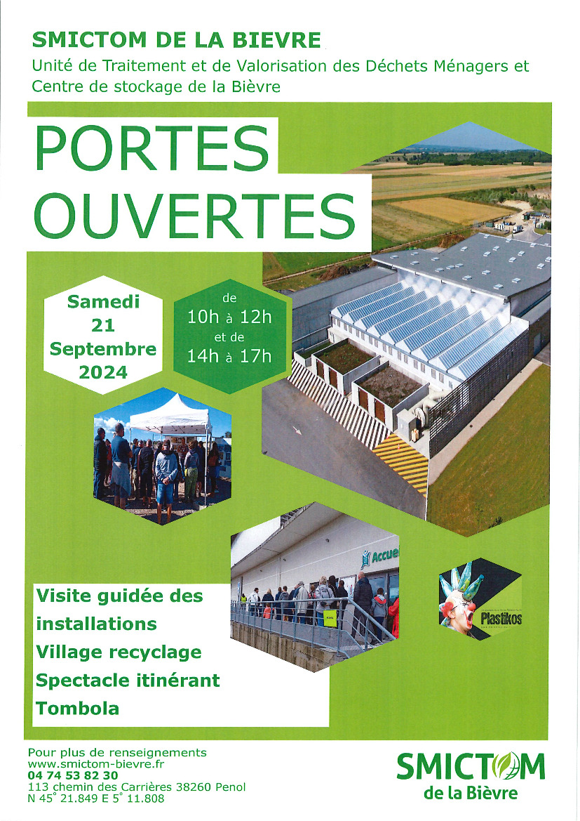 PORTES OUVERTES SMICTOM DE LA BIEVRE