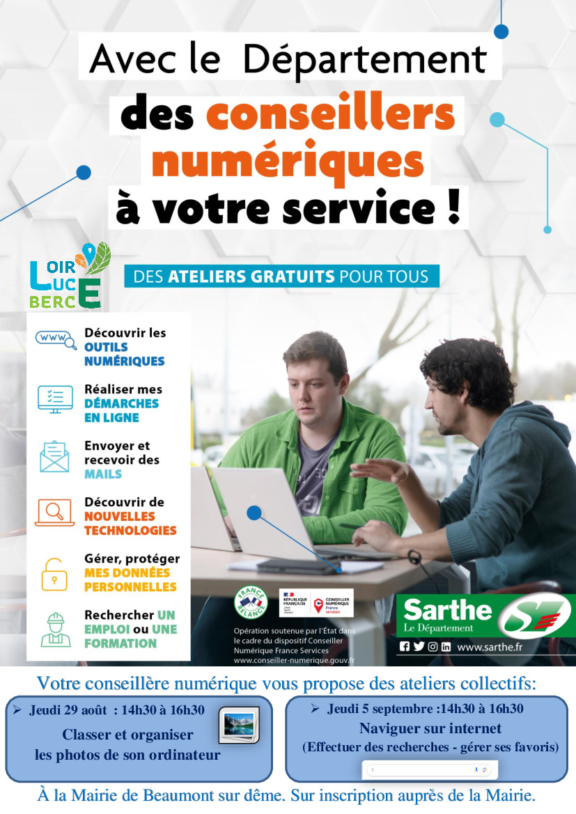 Permanence conseillère numérique jeudi 5 septembre