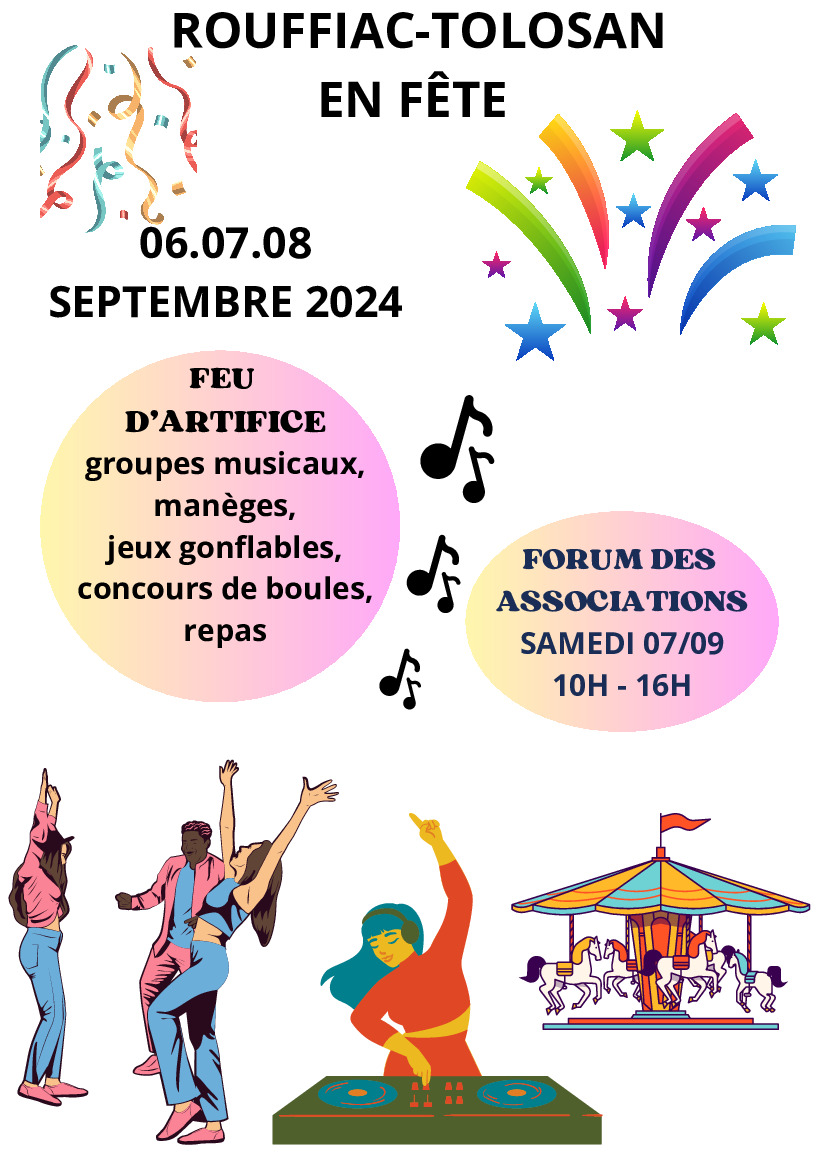 C’est la fête ce week-end ! Forum des associations samedi !