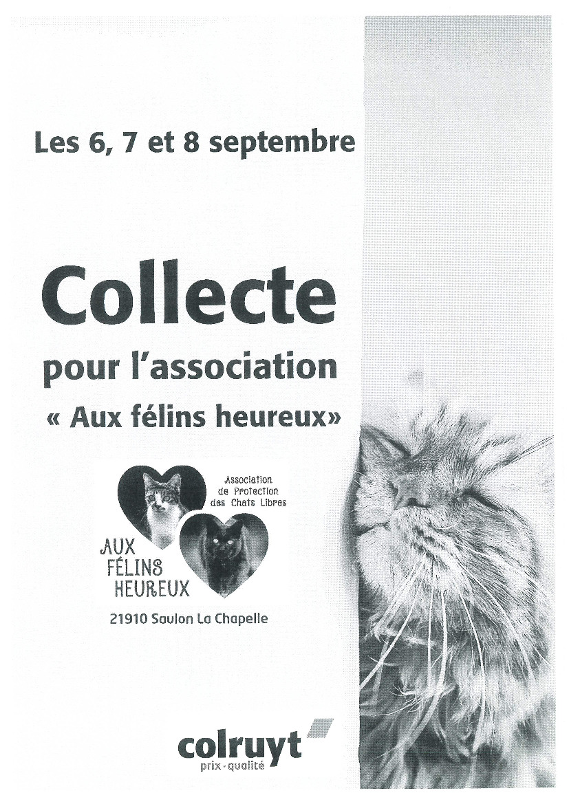 Collecte pour l'association 