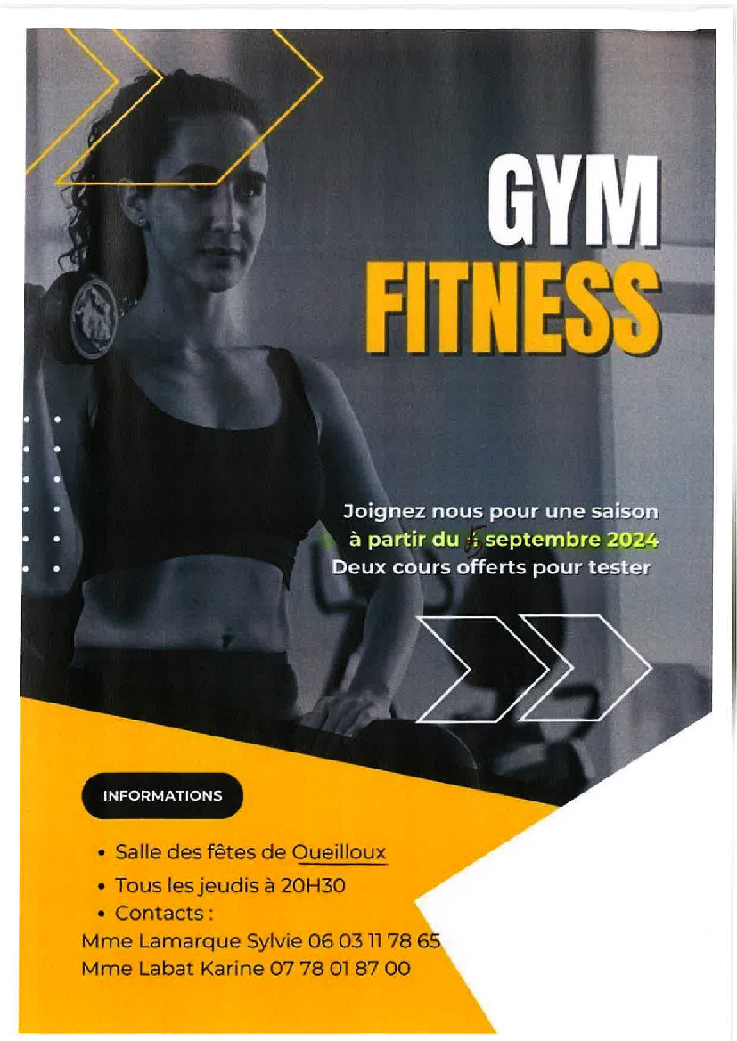 Reprise de la gym sur les coteaux