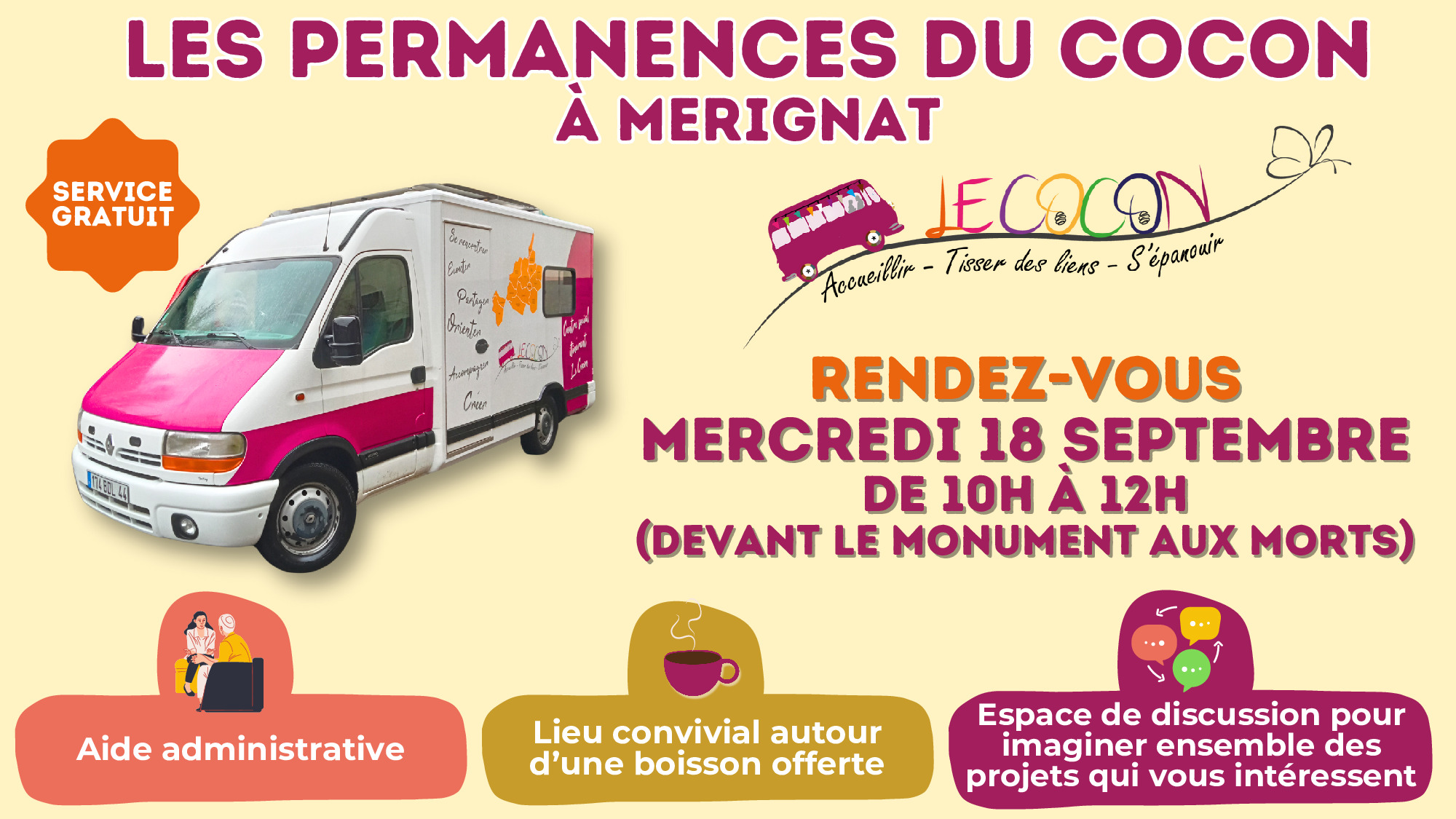 LE COCON ARRIVE DANS VOTRE COMMUNE