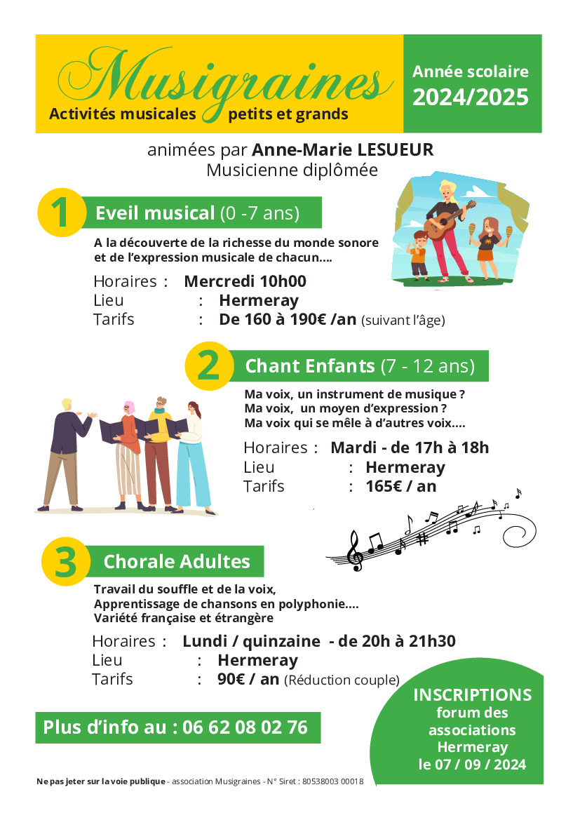 L'ASSOCIATION MUSIGRAINES A HERMERAY NOUS INFORME... (1/1)