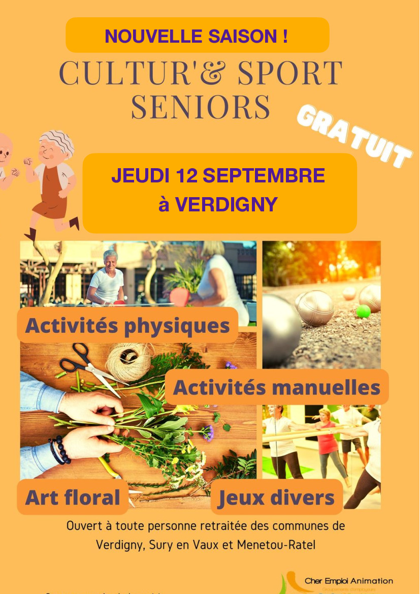 ATELIERS CULTUR'& SPORT SENIORS