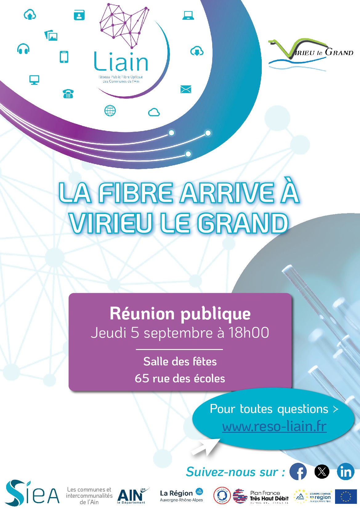 Réunion publique Fibre optique