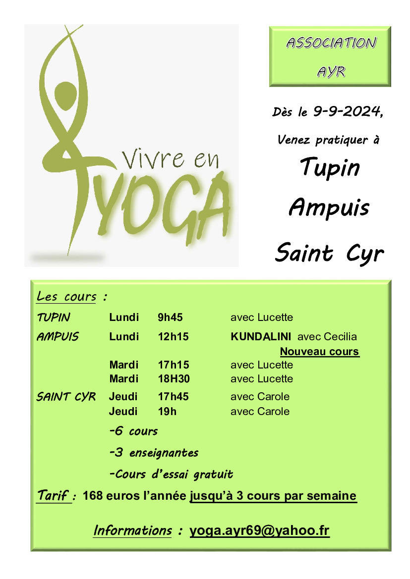 Vivre en YOGA! (1/1)