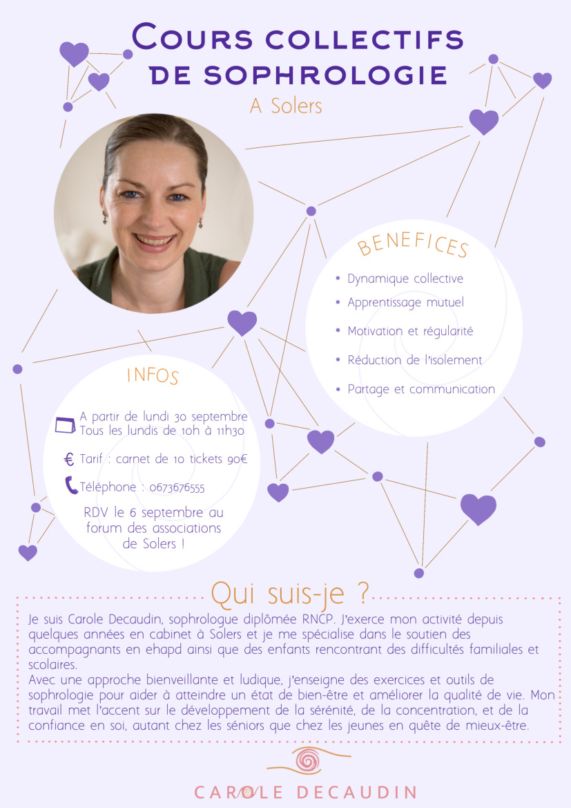 Cours collectifs de Sophrologie (1/1)