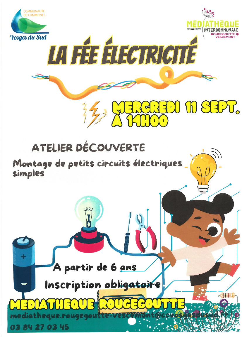 La Fée Electricité?Atelier Médiathèque RougegoutteVescemont