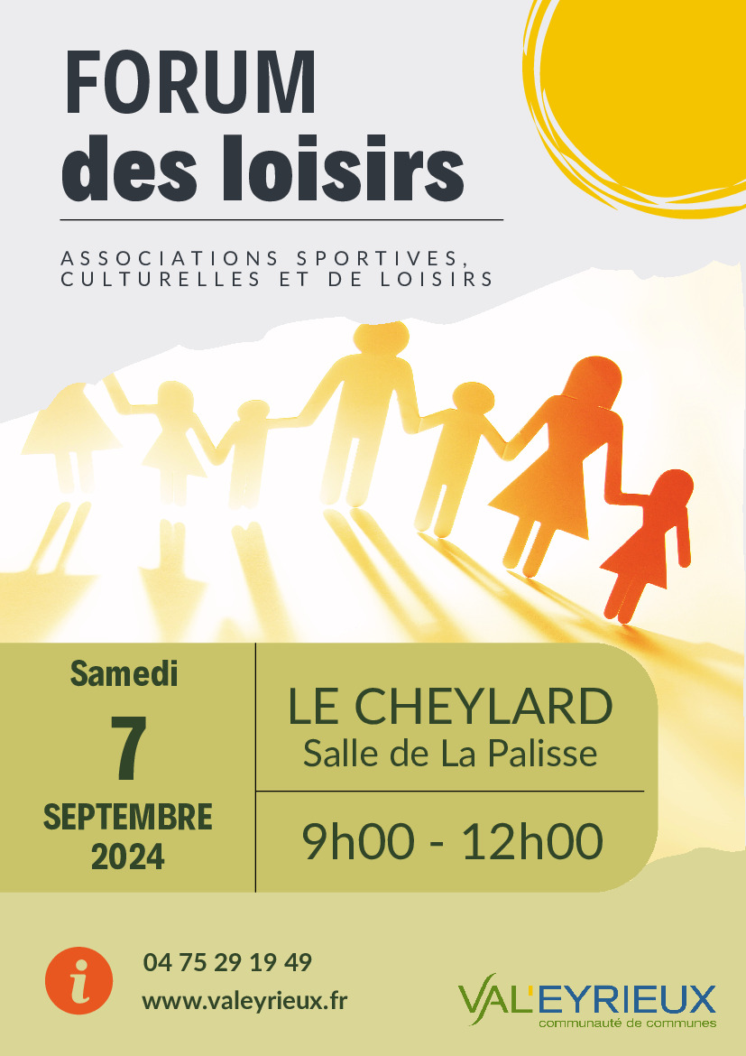 Forum des loisirs samedi 07/09 matin au Cheylard