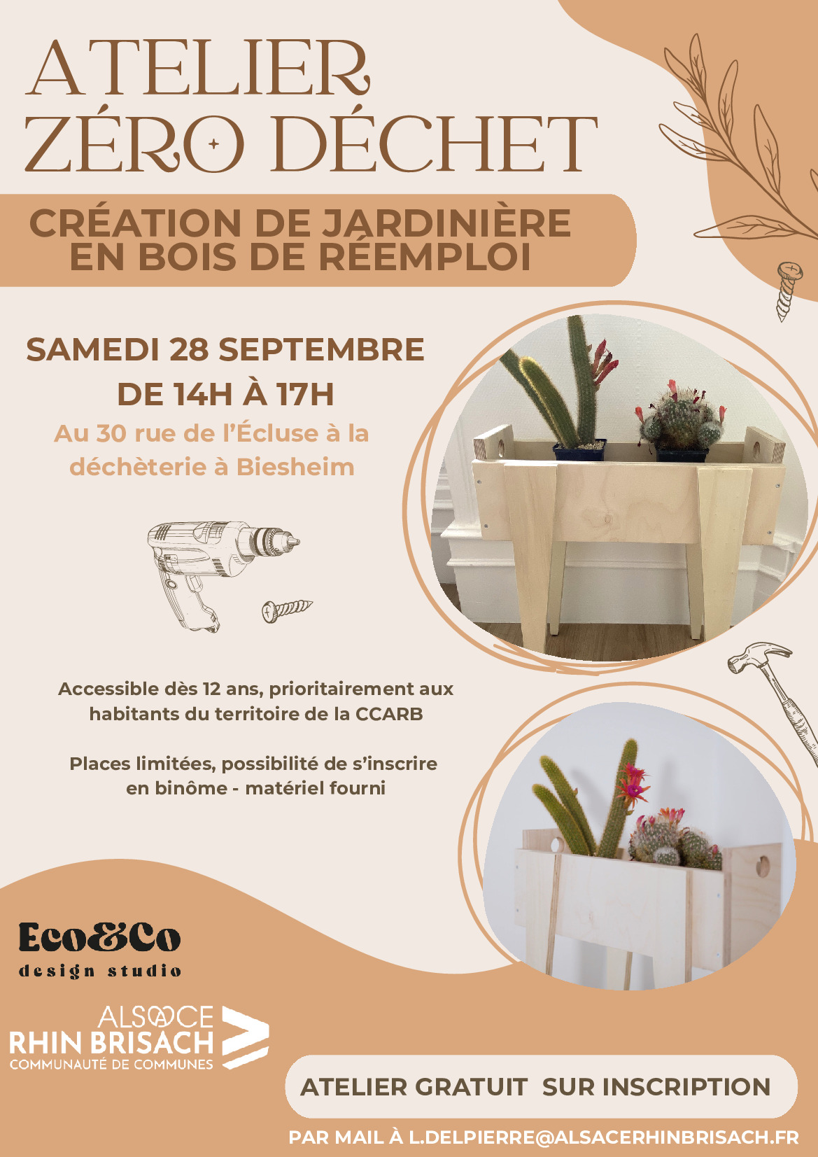 Atelier création de jardinière