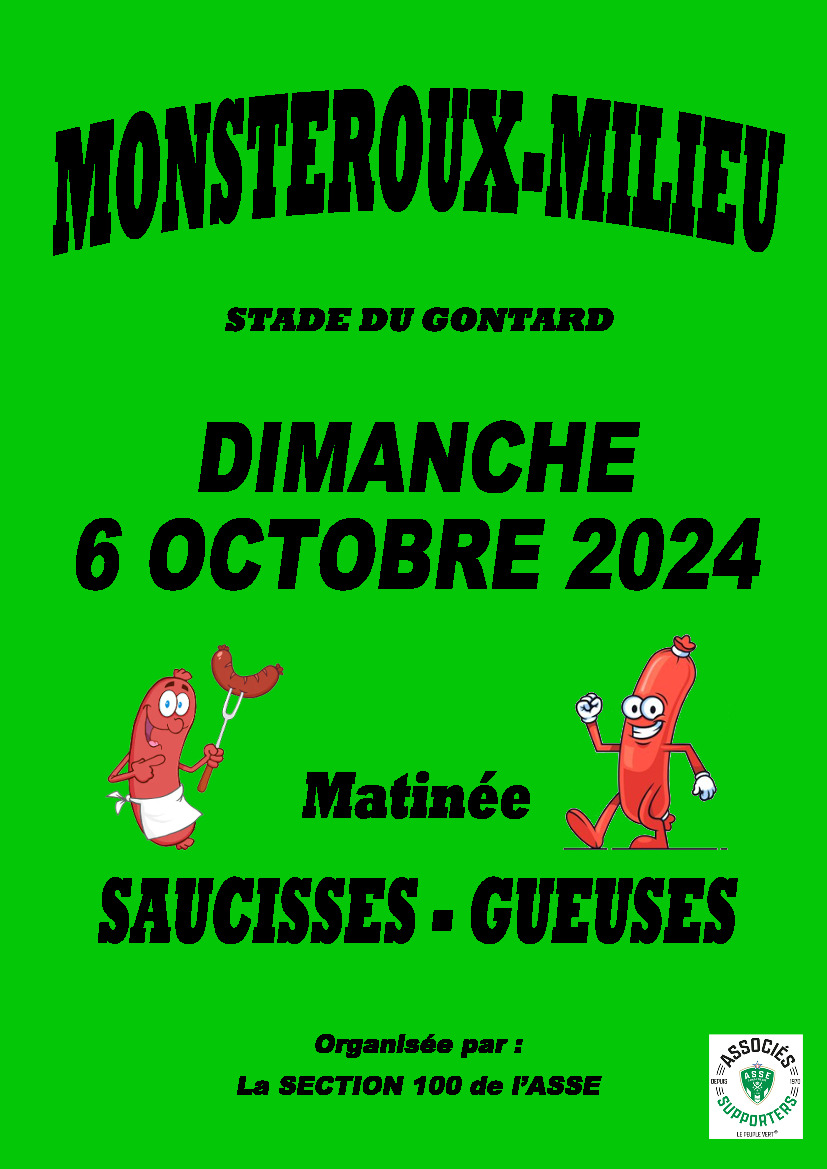 ASSE - MATINEE SAUCISSES-GUEUSES