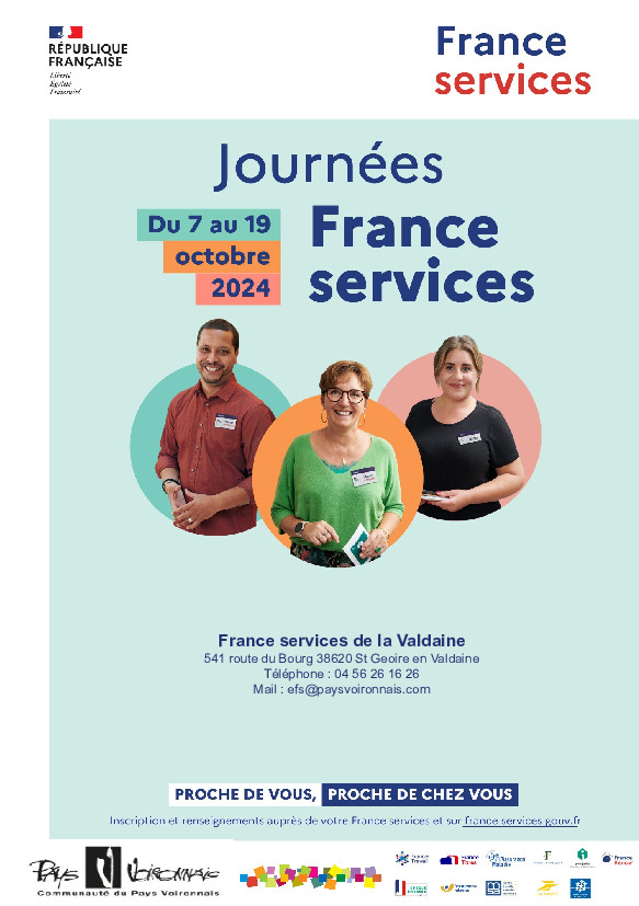 Du 7 au 19 octobre, rendez-vous aux journées France Services