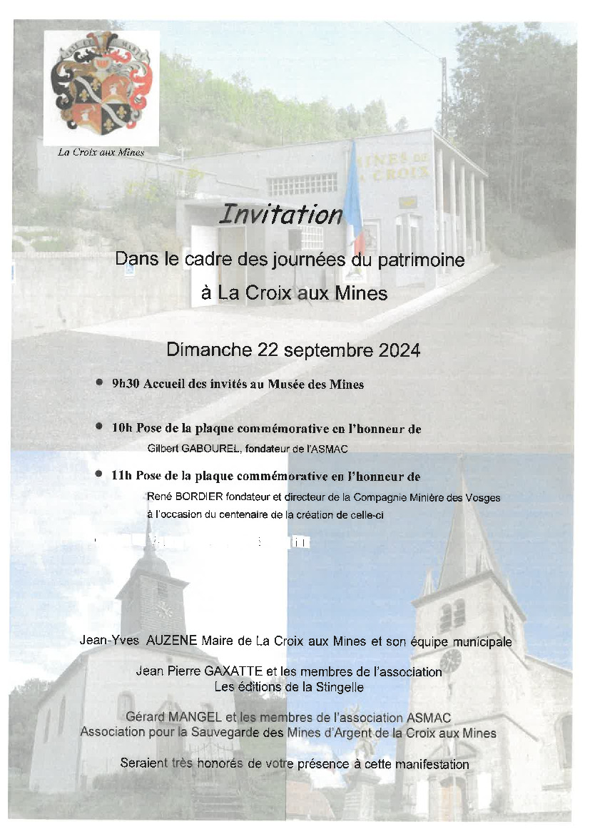 INVITATION DIMANCHE 22 SEPTEMBRE