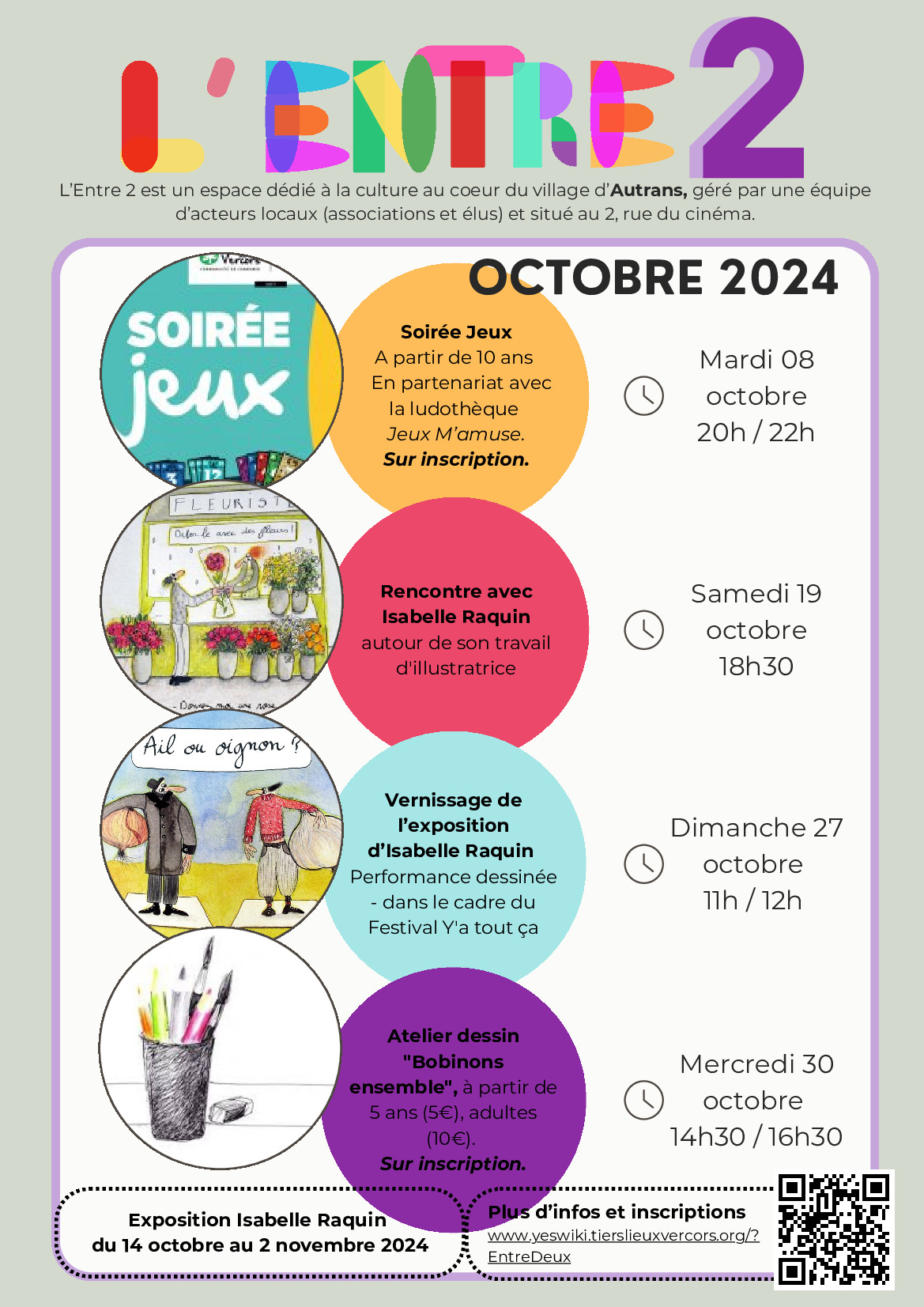 TIERS-LIEU CULTUREL - PREMIER PROGRAMME DE L'ENTRE 2