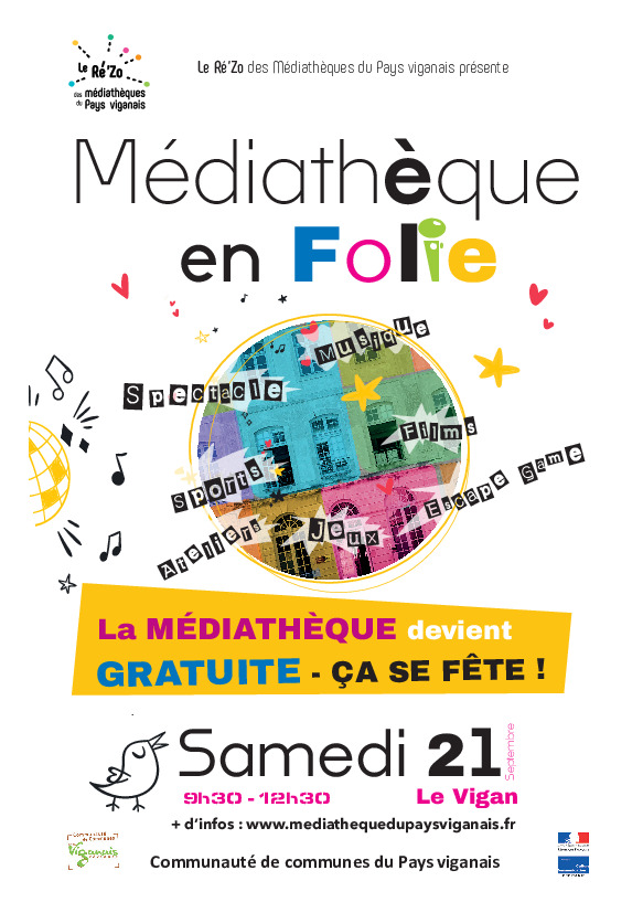 Médiathèque en folie - Samedi 21 septembre