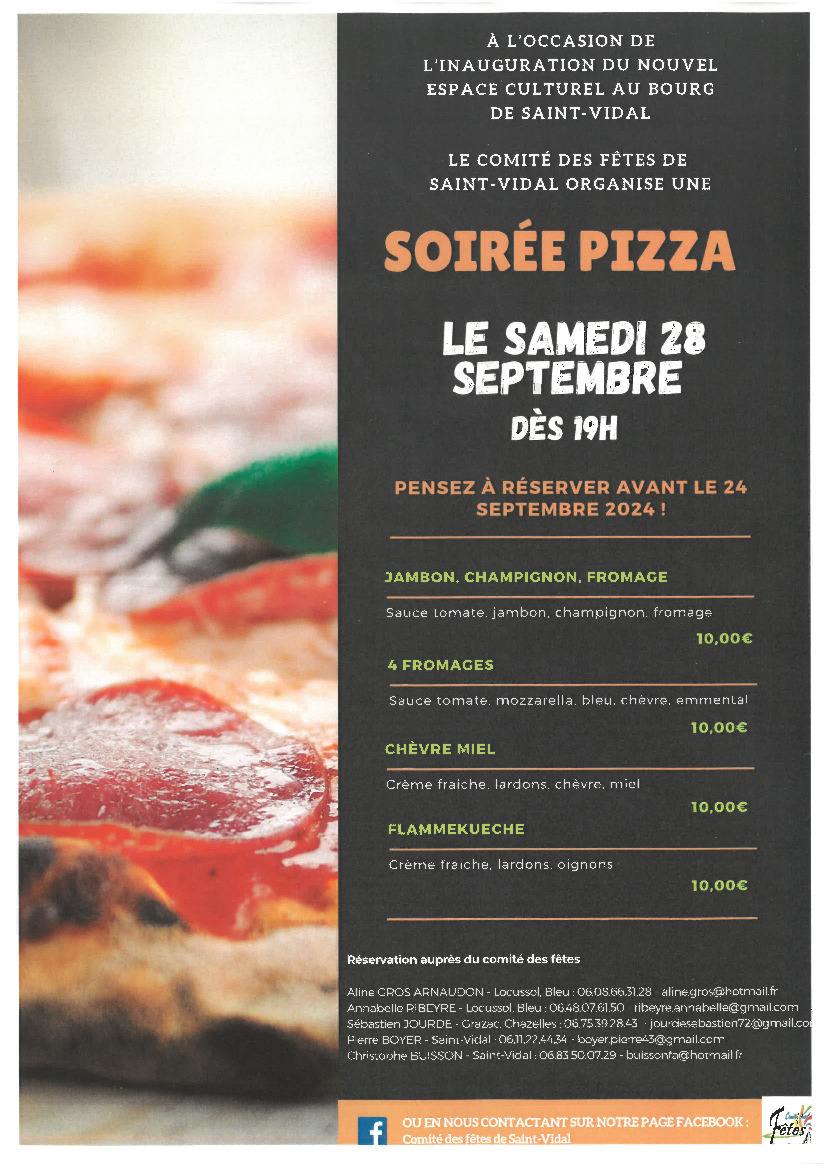 SOIRÉE  PIZZA