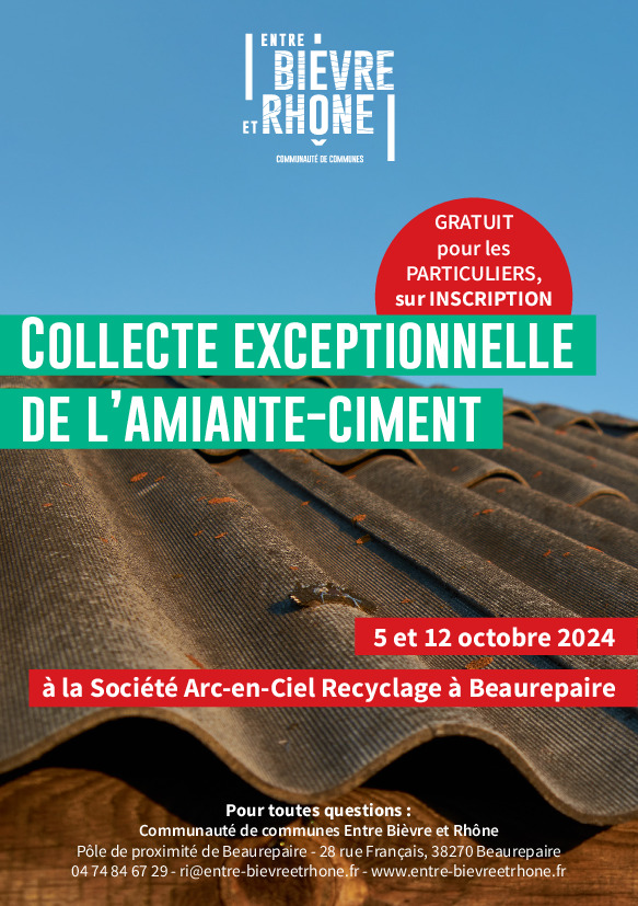 COLLECTE EXCEPTIONNELLE DE L'AMIANTE-CIMENT